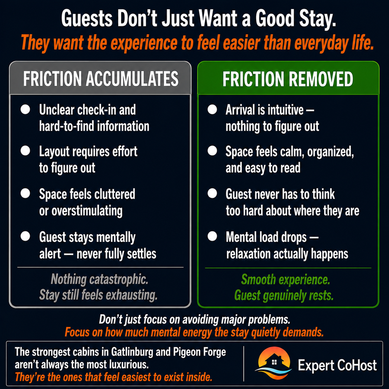 Airbnb stays become stressful not from one major failure but from accumulated friction — small moments of effort that slowly prevent guests from ever fully relaxing.